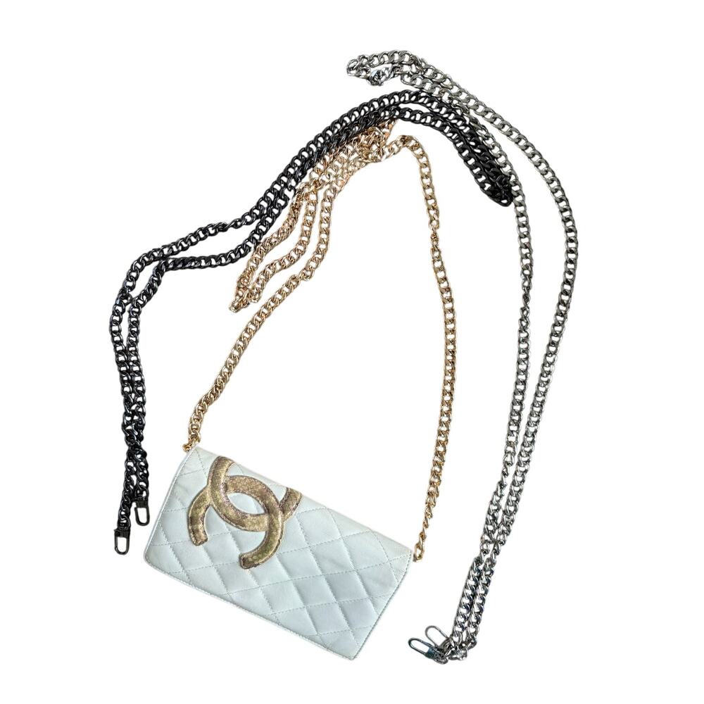 BUY NOW ⛓️ Long Bag Chain! Heavier Weight! Gold, Gunmetal, Silver, Bronze - Picture 5 of 5